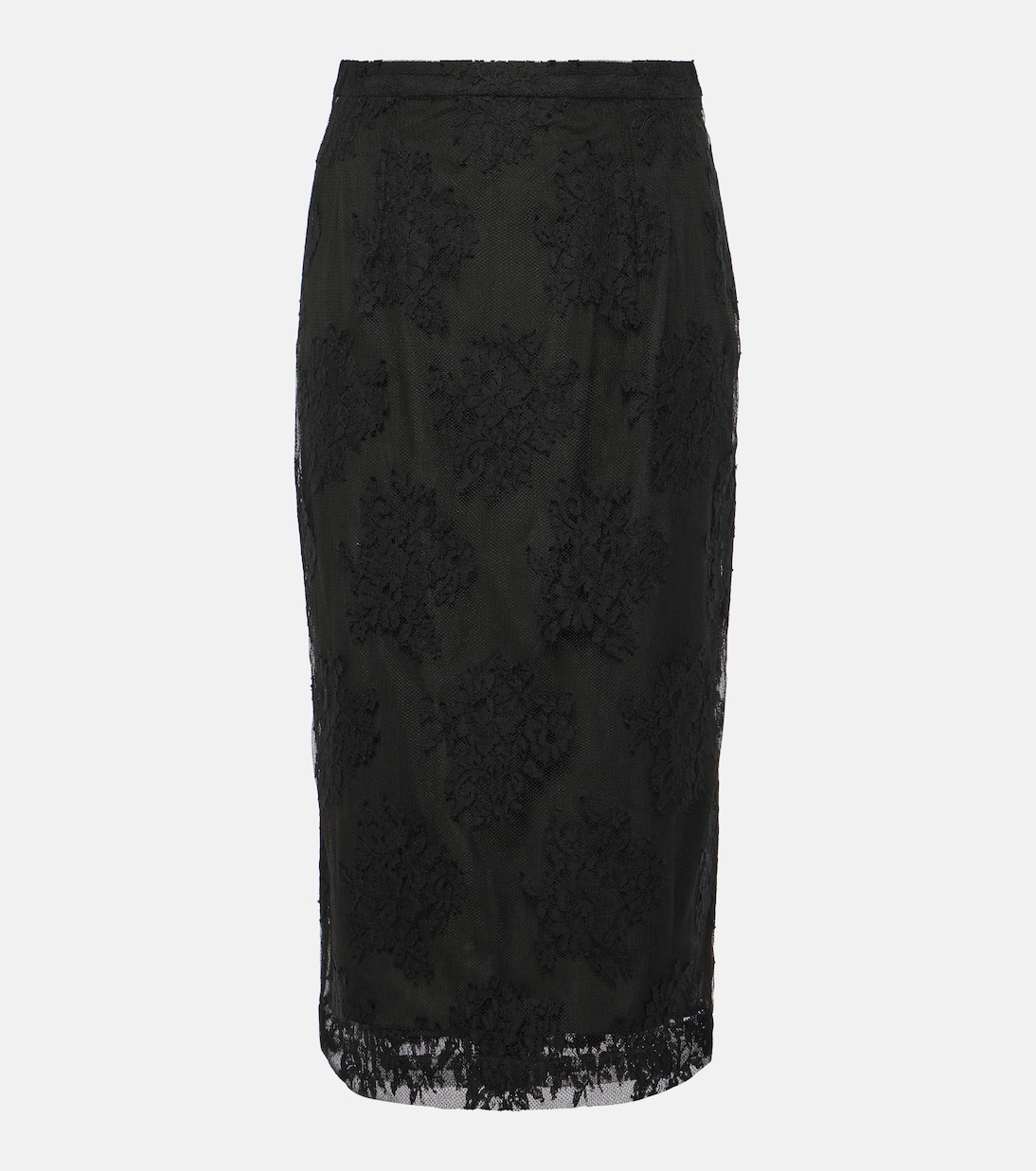 Gonna midi in cotone e pizzo | Dolce&Gabbana