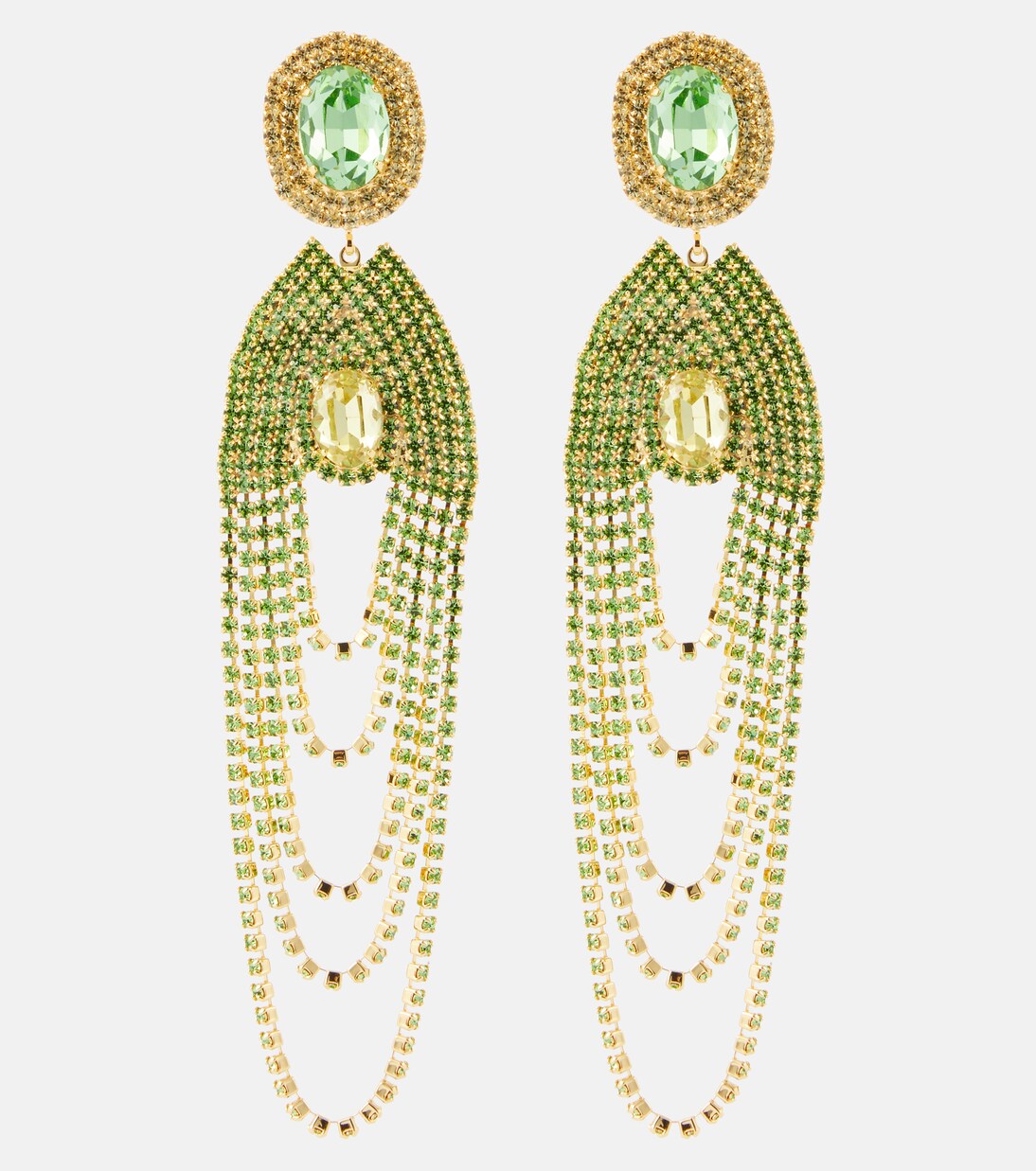 Boucles d'oreilles clip à cristaux | Magda Butrym