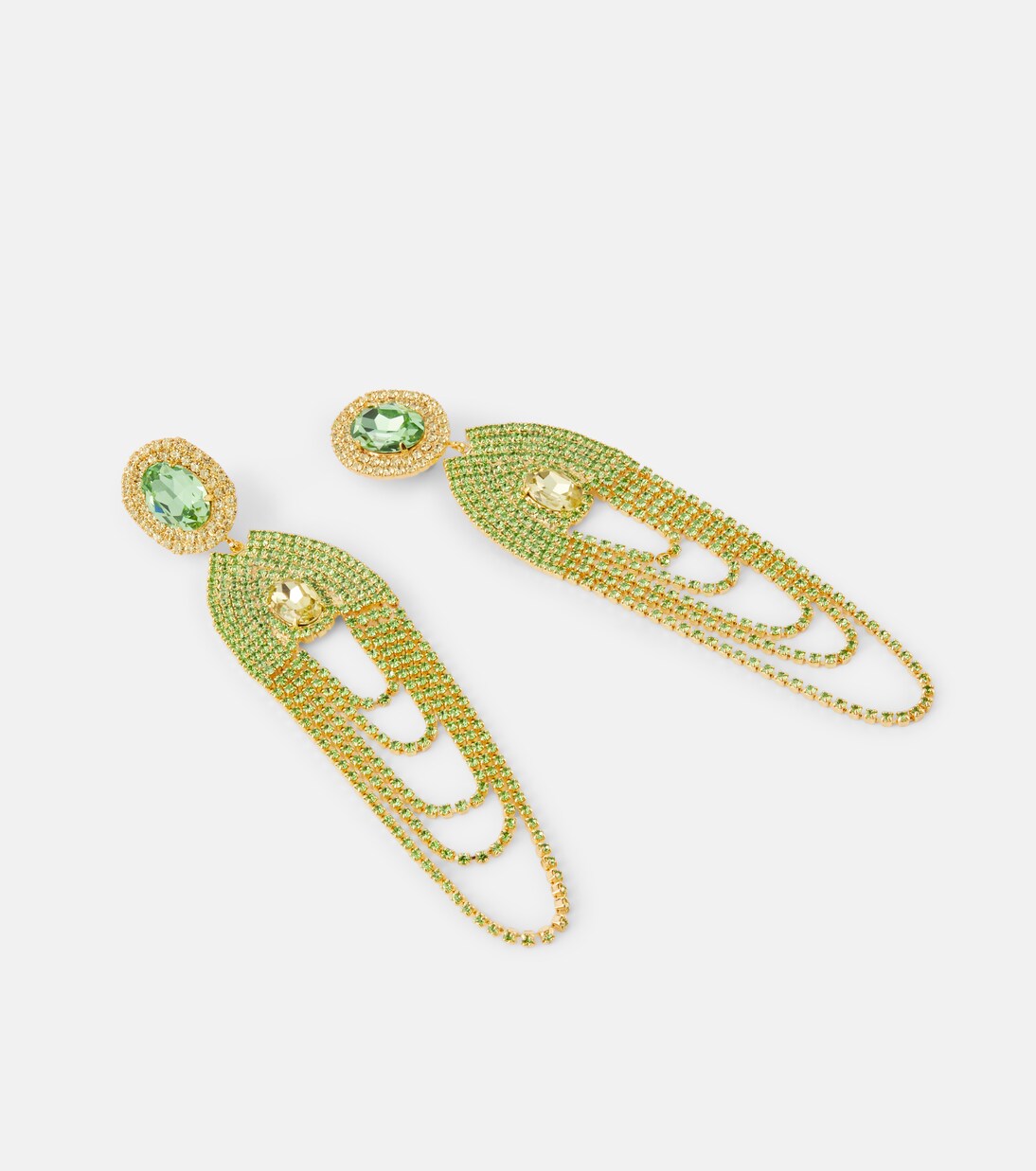 Boucles d'oreilles clip à cristaux | Magda Butrym