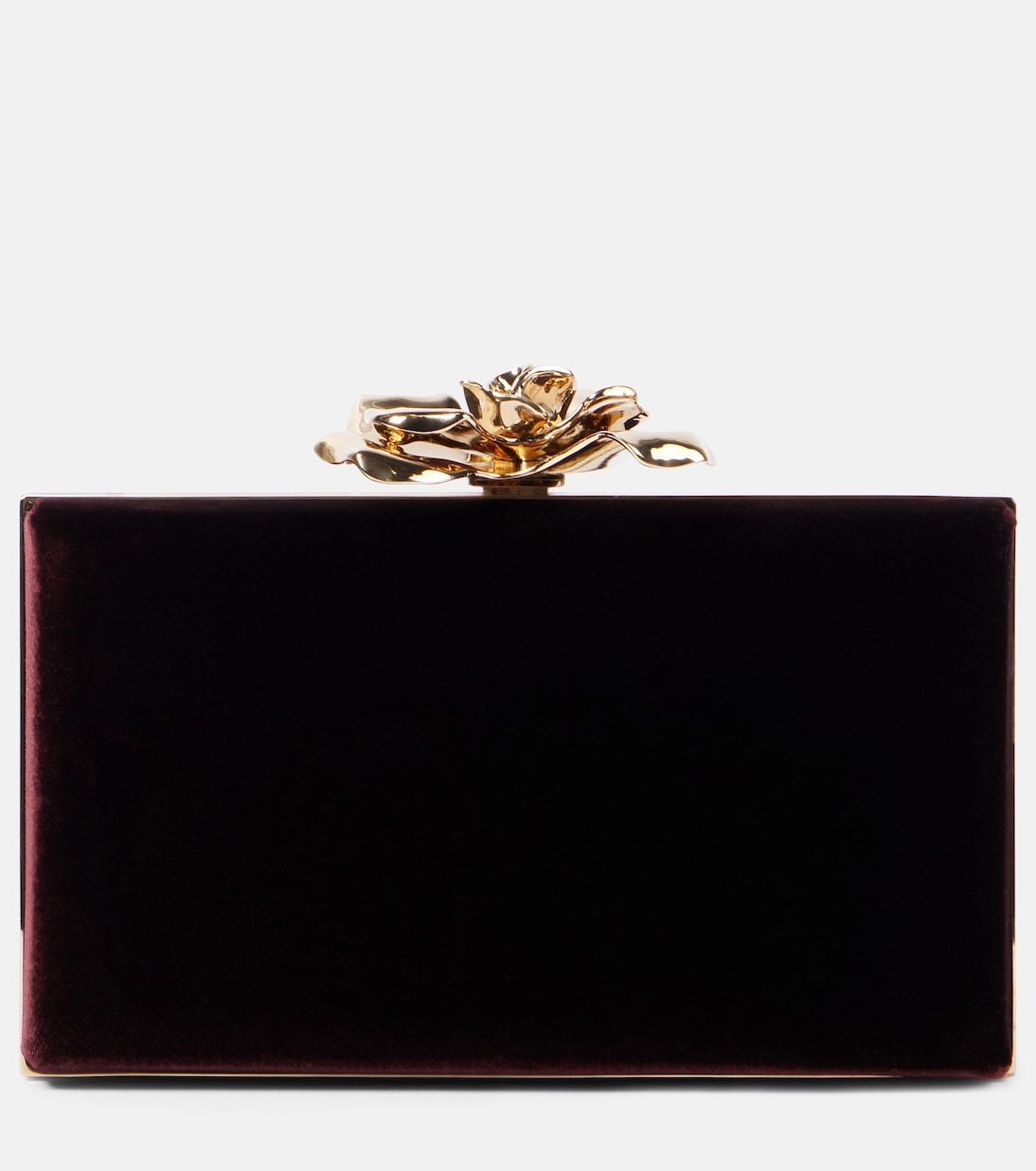 Pochette Frame Flower Mini en velours | Victoria Beckham