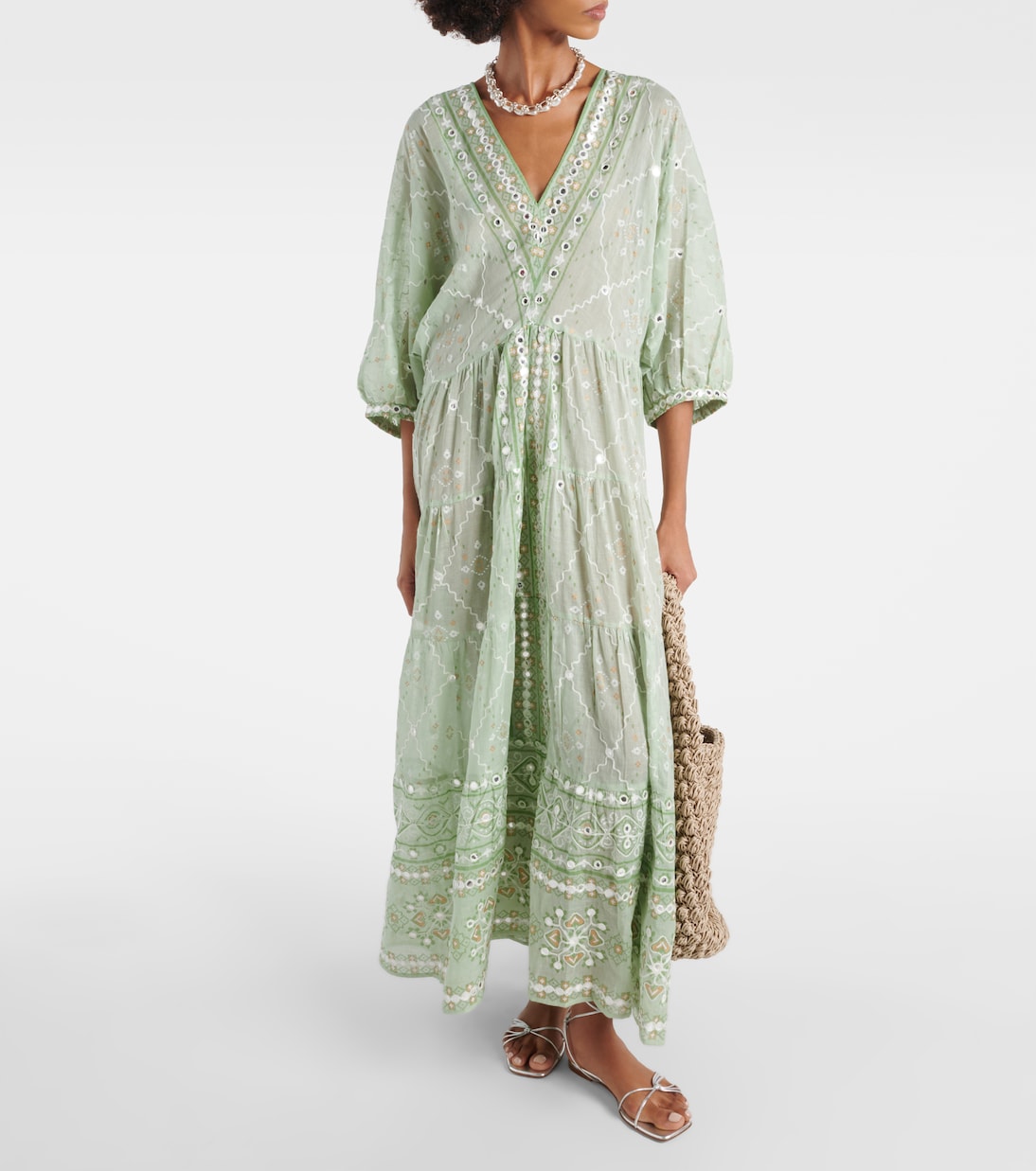 Bedruckter Kaftan aus Baumwolle | Juliet Dunn
