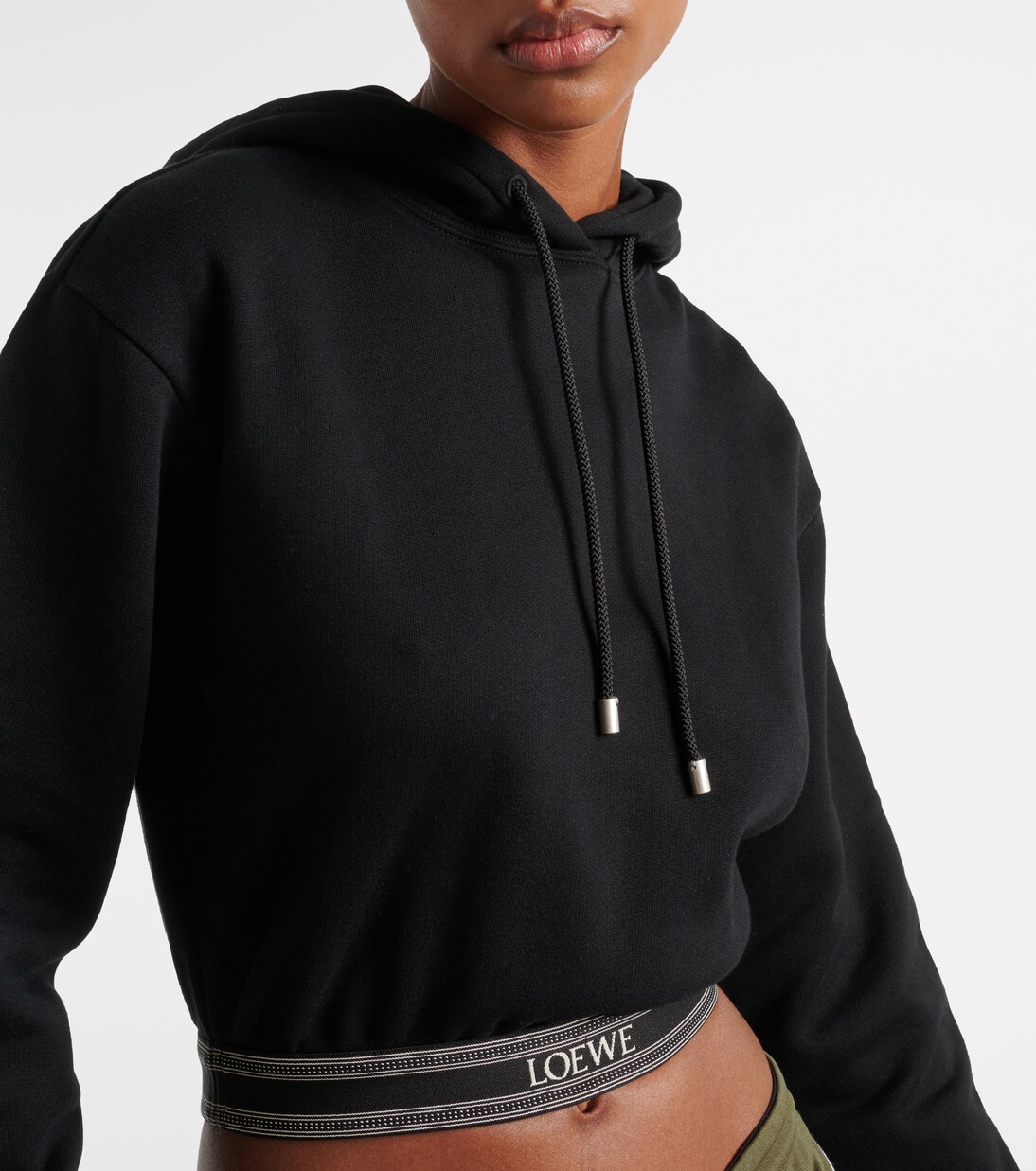 Sudadera cropped de algodón  | Loewe