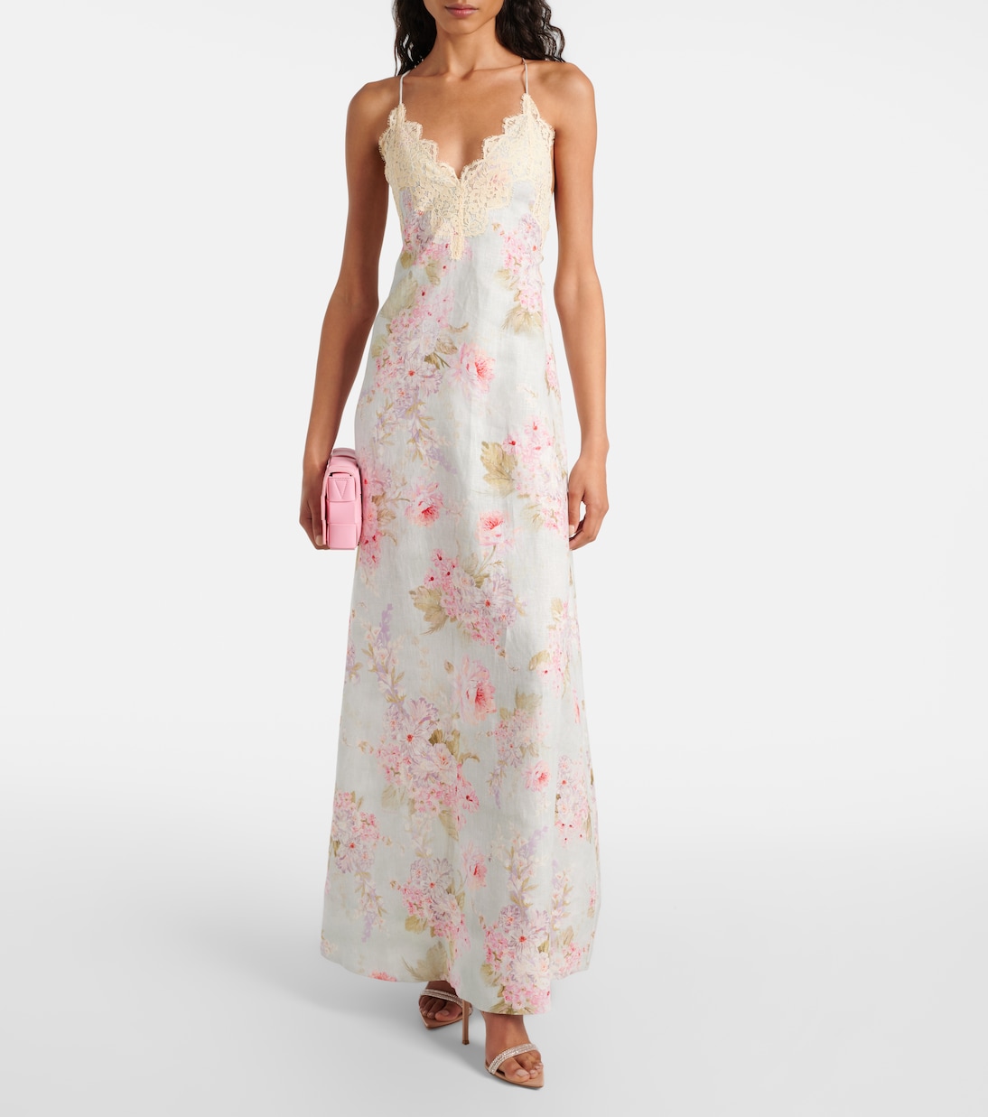 Maxikleid Halliday aus Leinen mit Spitze | Zimmermann