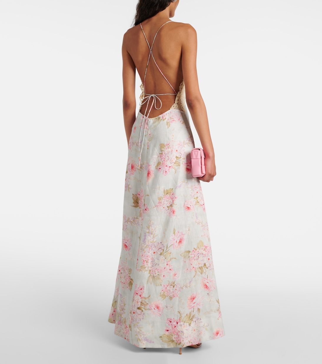 Maxikleid Halliday aus Leinen mit Spitze | Zimmermann