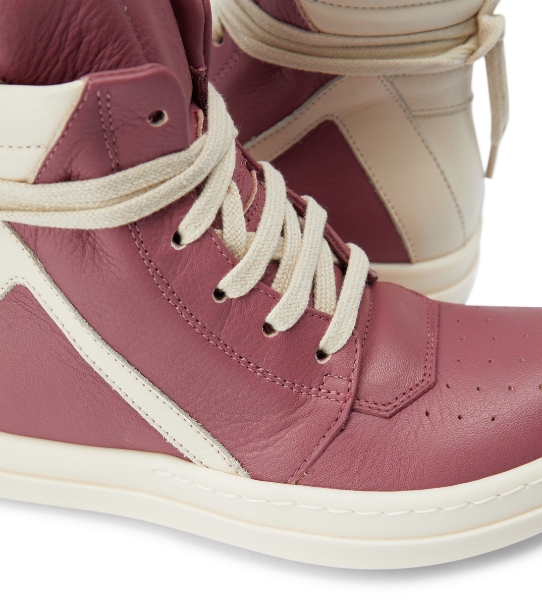 Geobasket leather sneakers | Rick Owens Kids