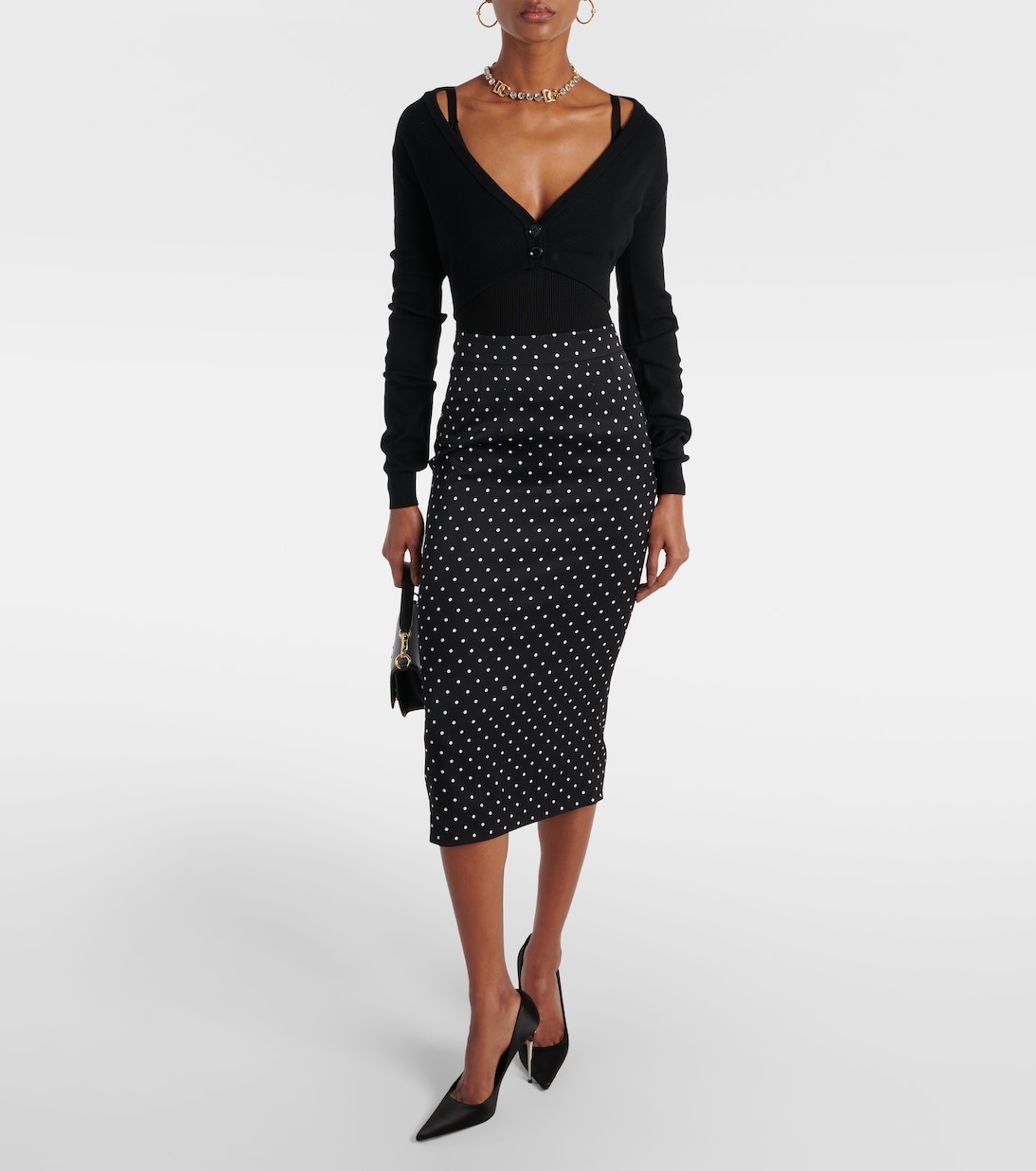 Cardigan raccourci en laine vierge | Dolce&Gabbana
