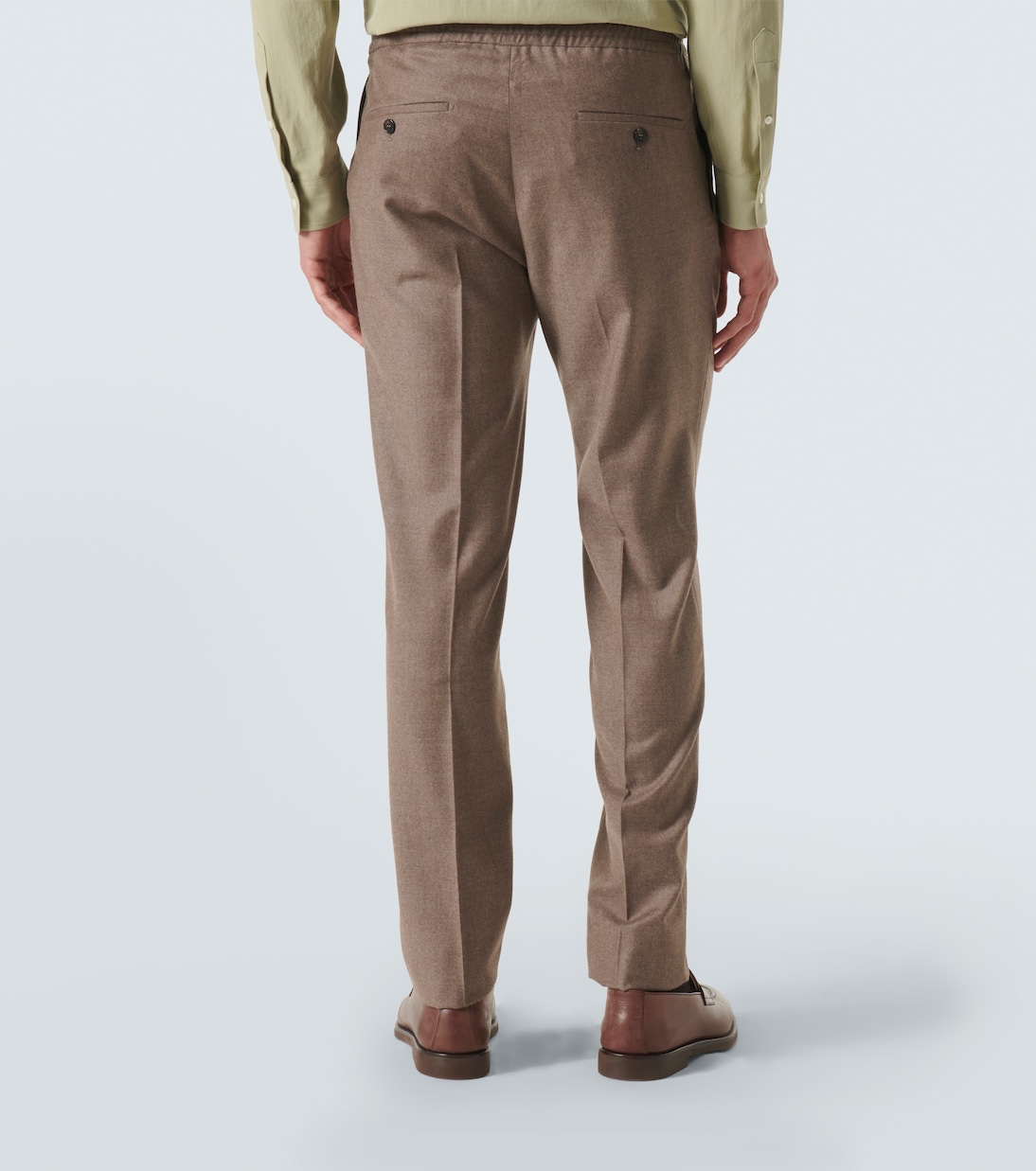 Pantalones tapered de lana virgen | Incotex