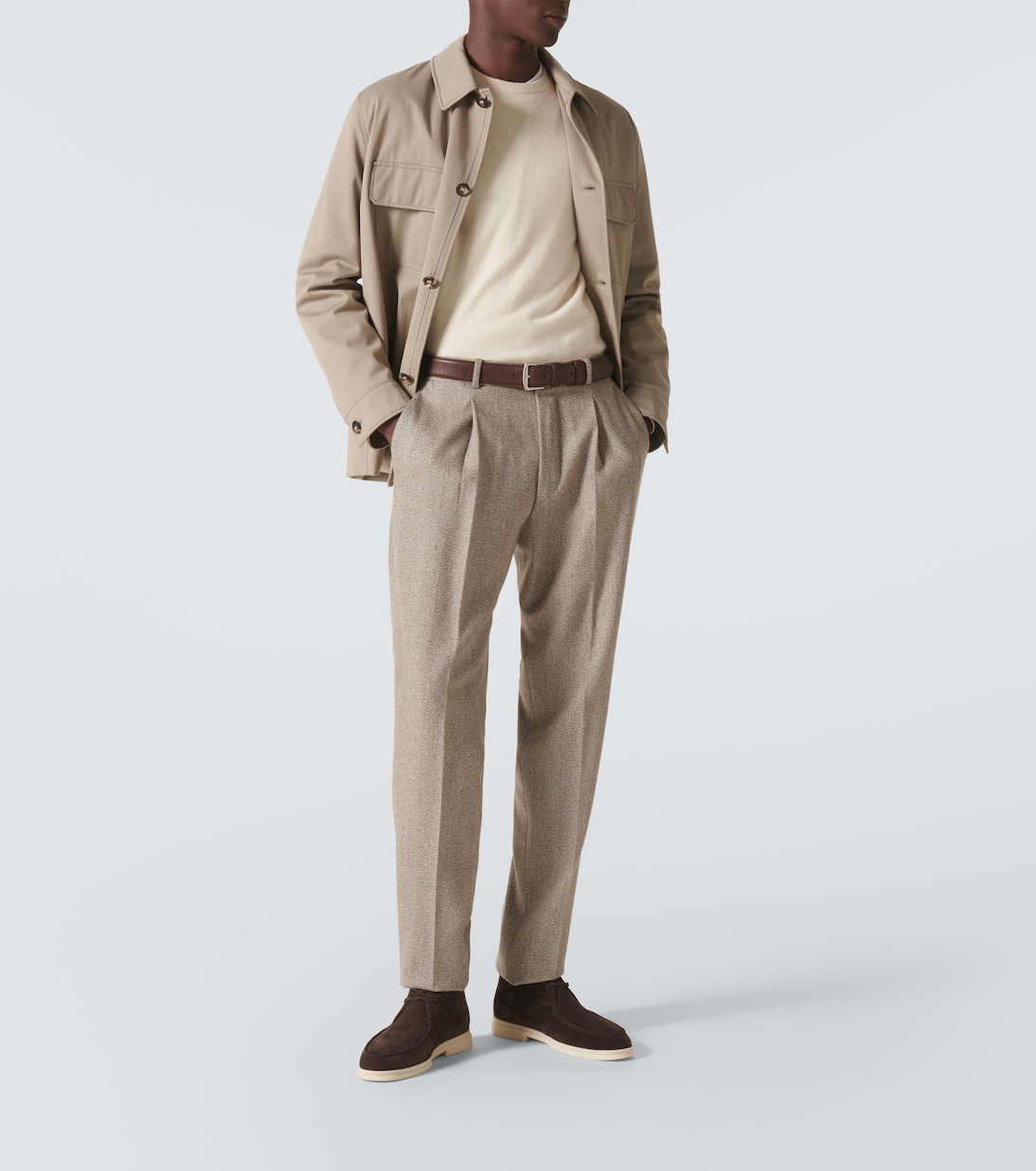Anden wool tapered pants | Loro Piana