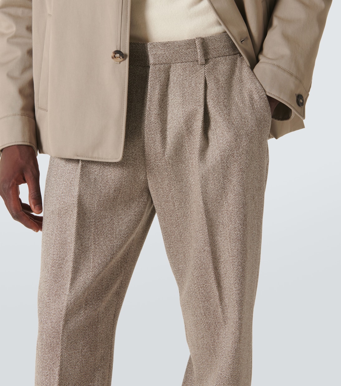Anden wool tapered pants | Loro Piana