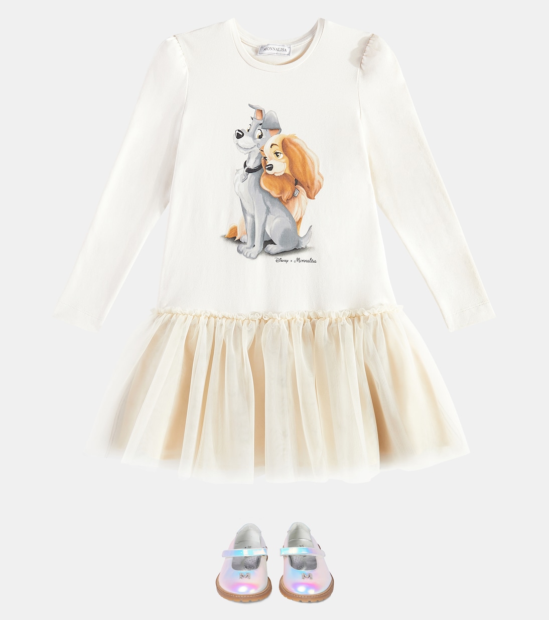 X Disney® Kleid aus einem Baumwollgemisch | Monnalisa