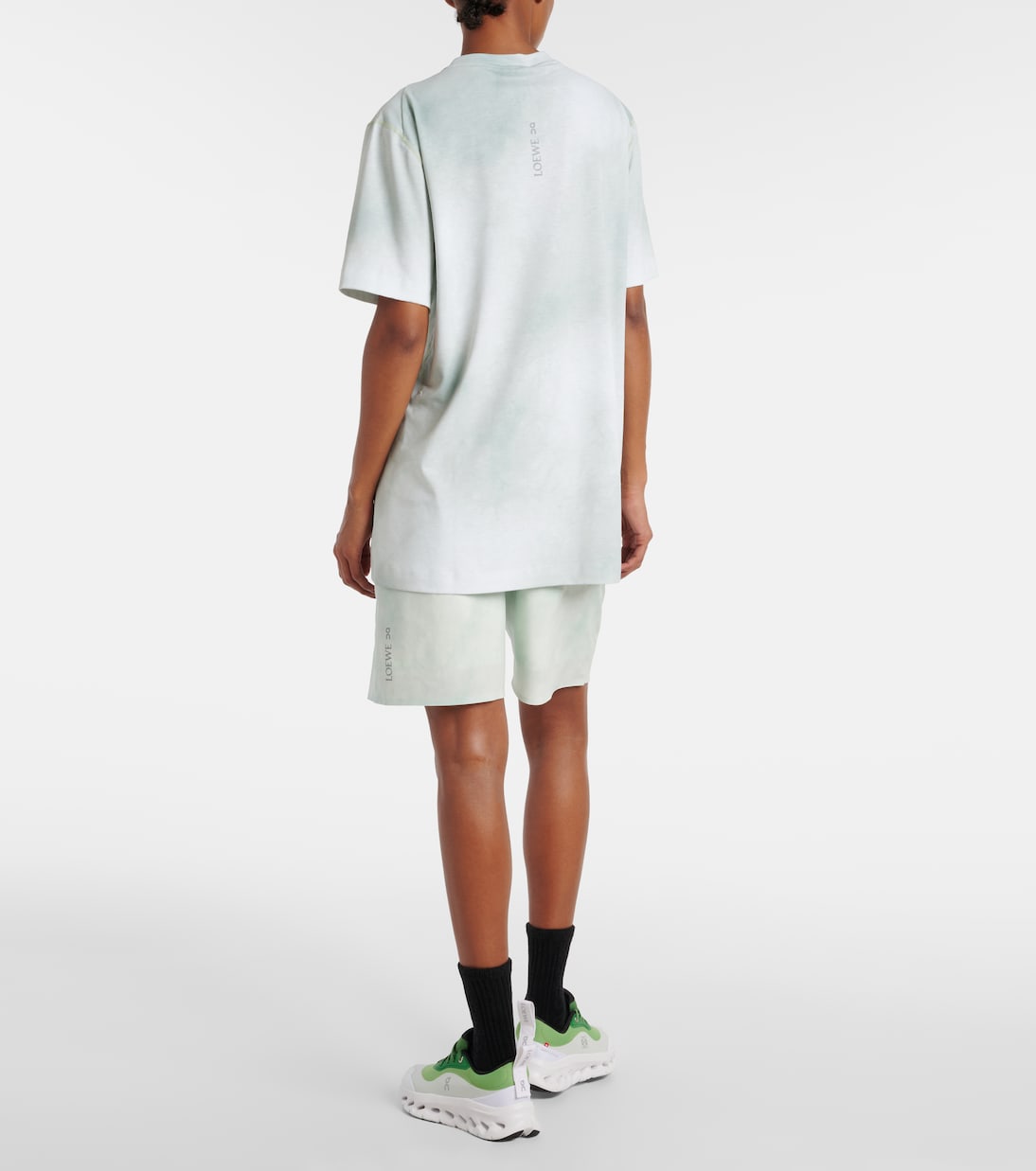 Camiseta Estampada Loewe X On con Diseño Tie-Dye para Jóvenes