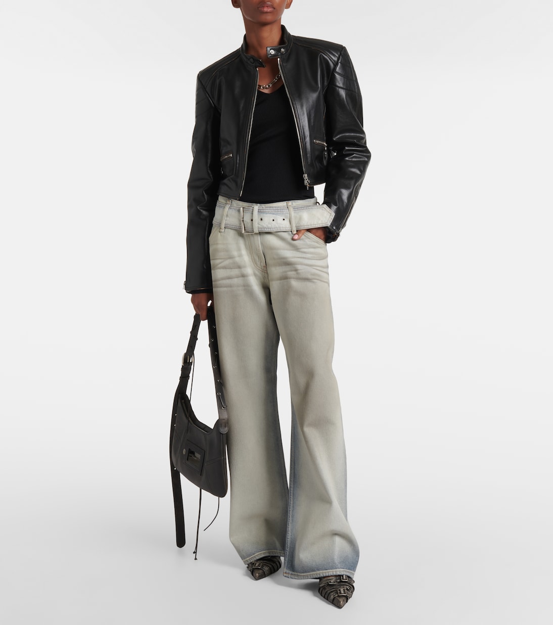 Bikerjacke aus Leder | Acne Studios