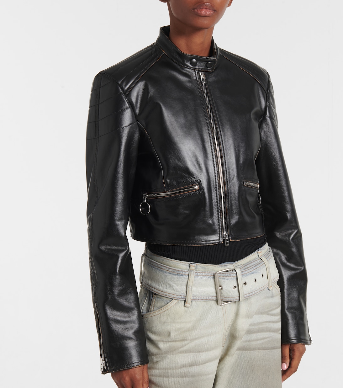 Bikerjacke aus Leder | Acne Studios