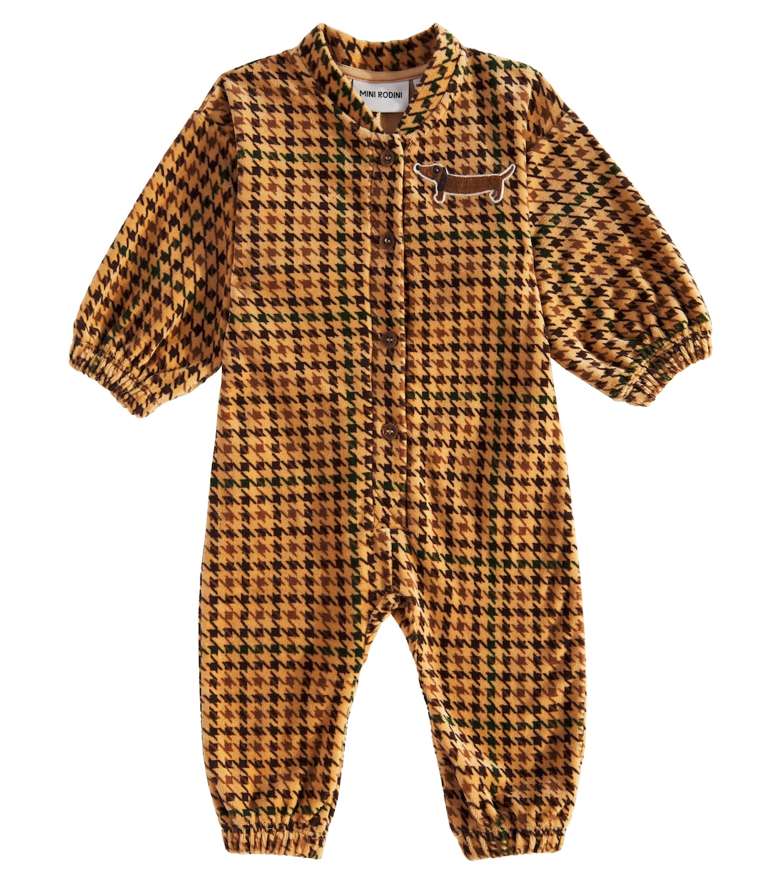Tutina in velluto di cotone pied-de-poule | Mini Rodini