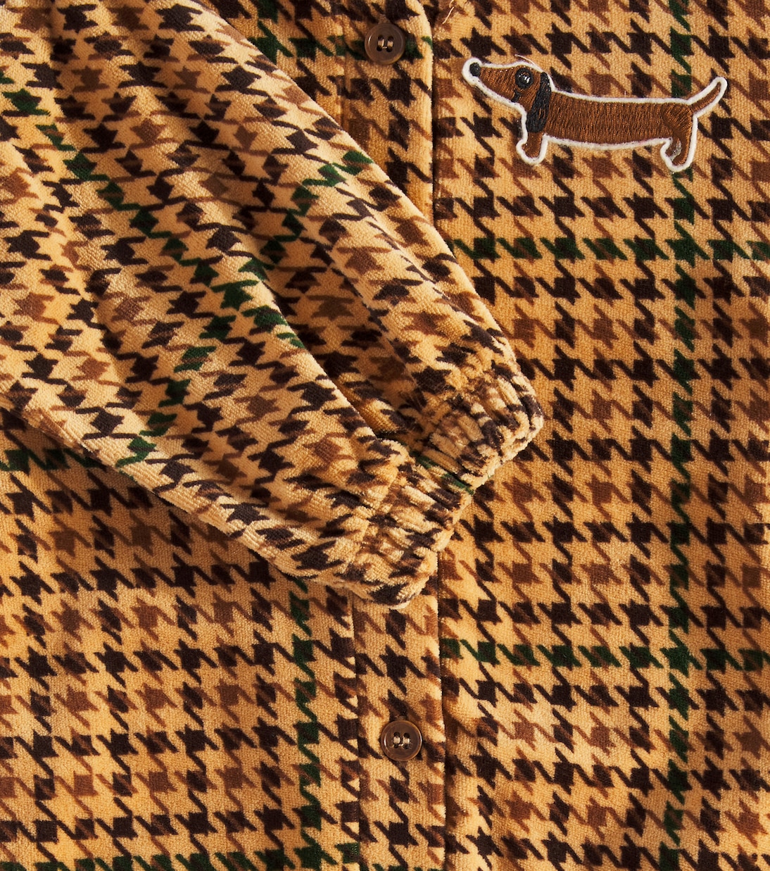 Tutina in velluto di cotone pied-de-poule | Mini Rodini