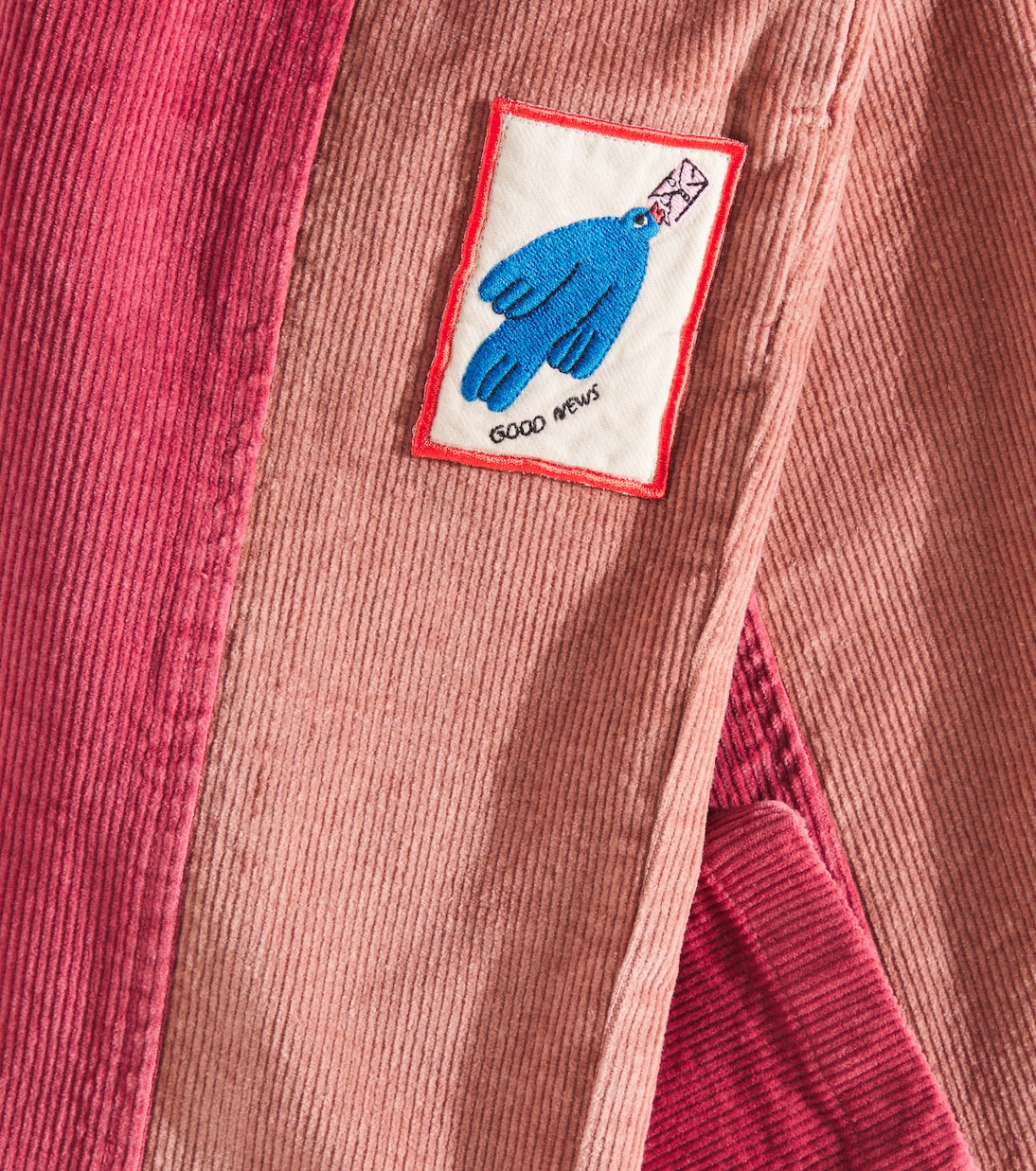 Bird colorblocked corduroy pants | Jellymallow