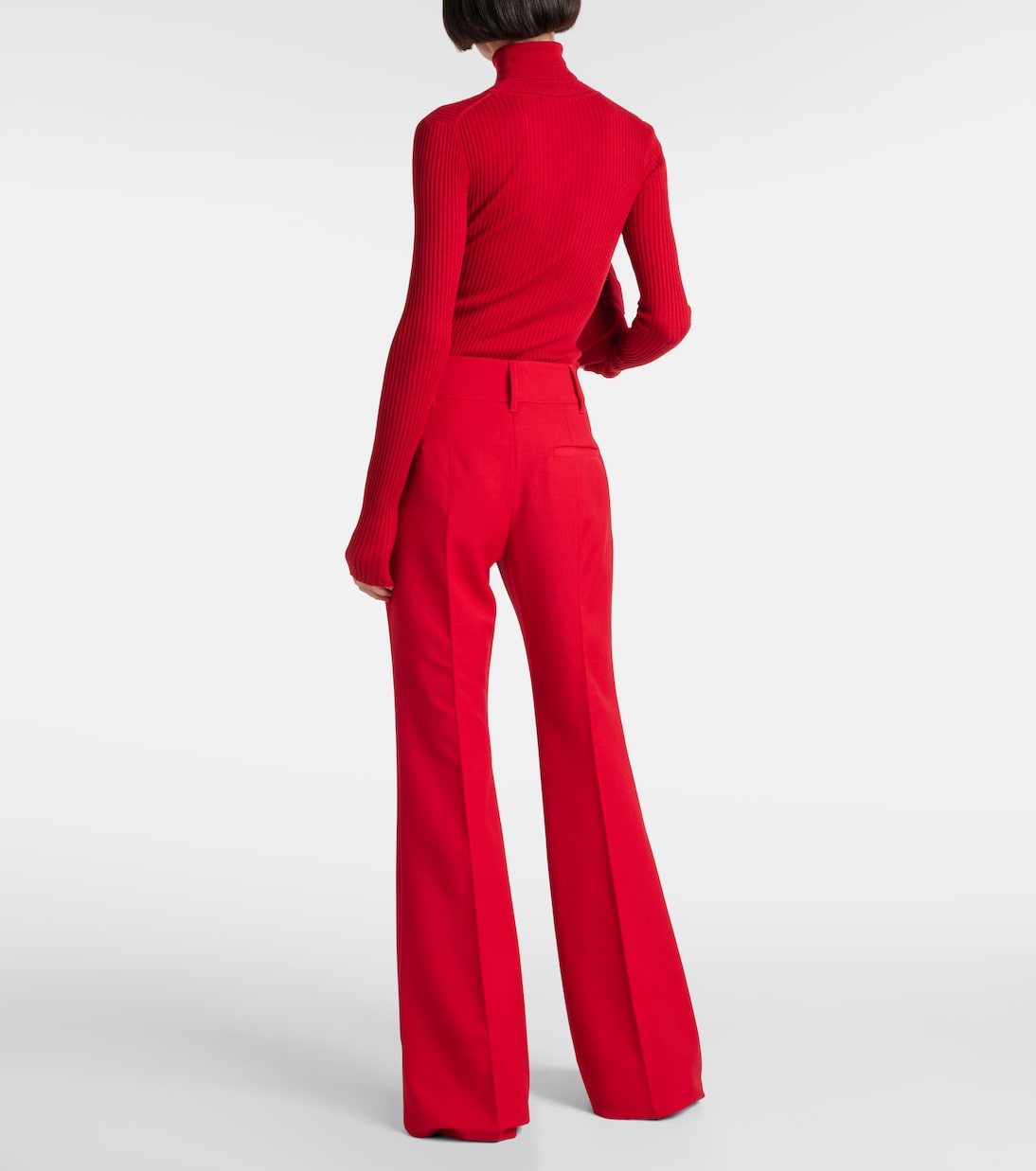Rhein high-rise wool flared pants | Gabriela Hearst