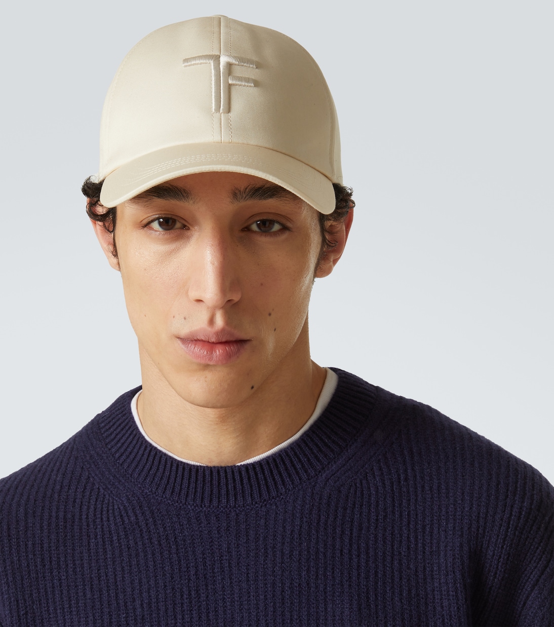 Baseballcap TF aus Baumwolle mit Leder | Tom Ford