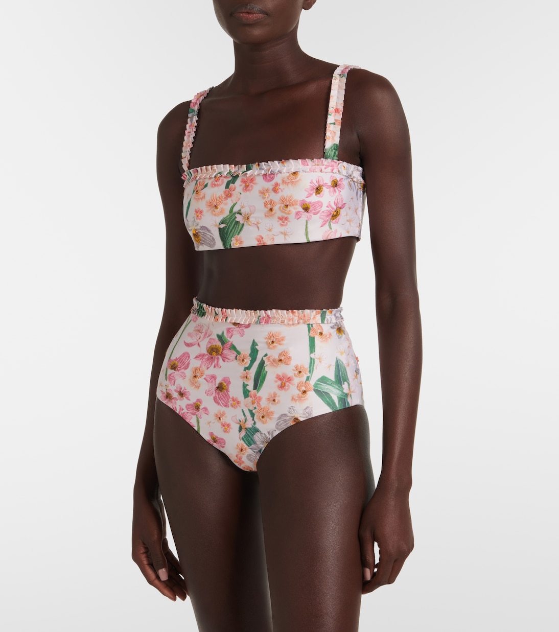 Top de bikini Olmo Jardinera bordado | Agua by Agua Bendita