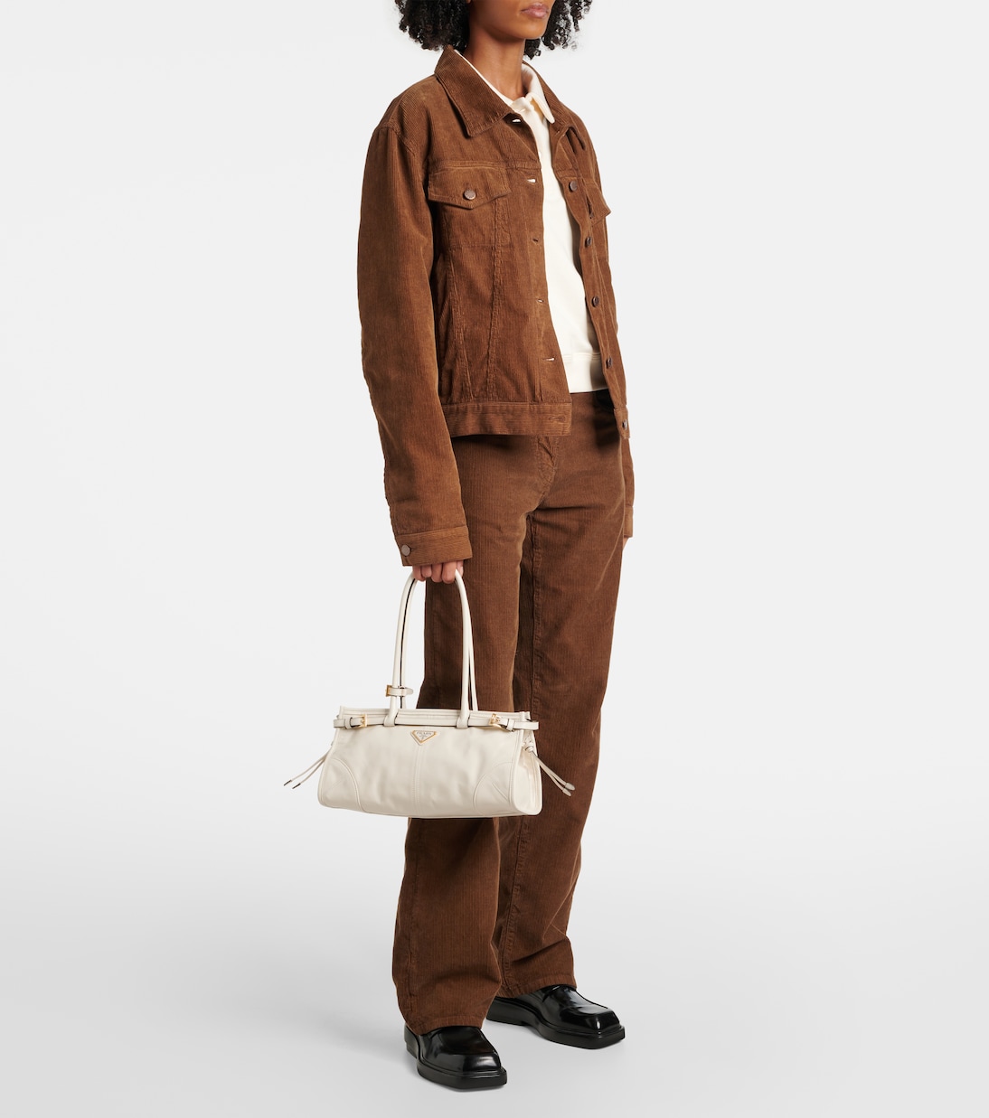Borsa a spalla Medium in pelle | Prada