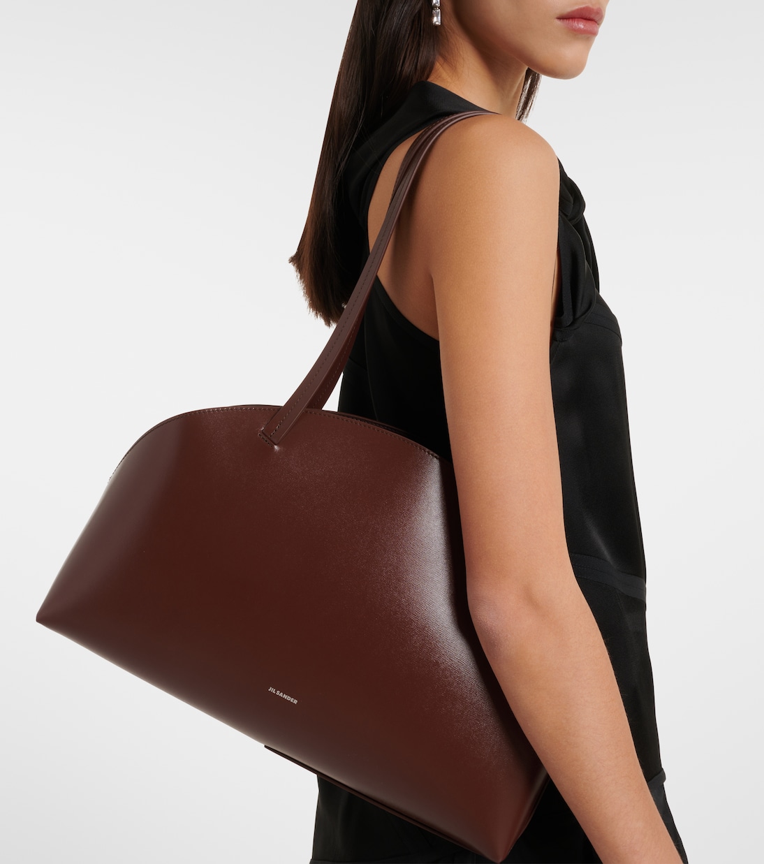 Borsa a spalla Curve Medium in pelle | Jil Sander