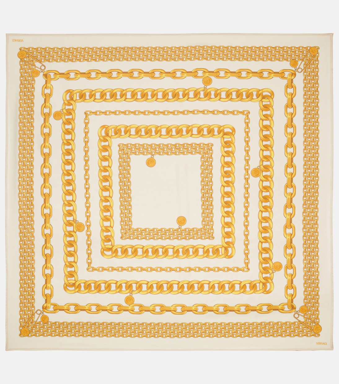 Foulard Versace Treasure in twill di seta | Versace