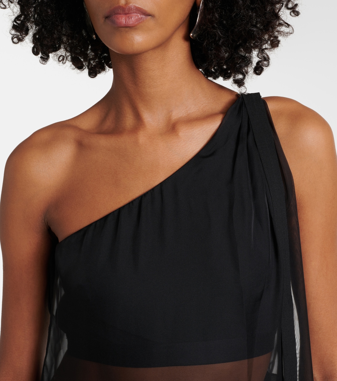 Daphne one-shoulder minidress  | Nensi Dojaka
