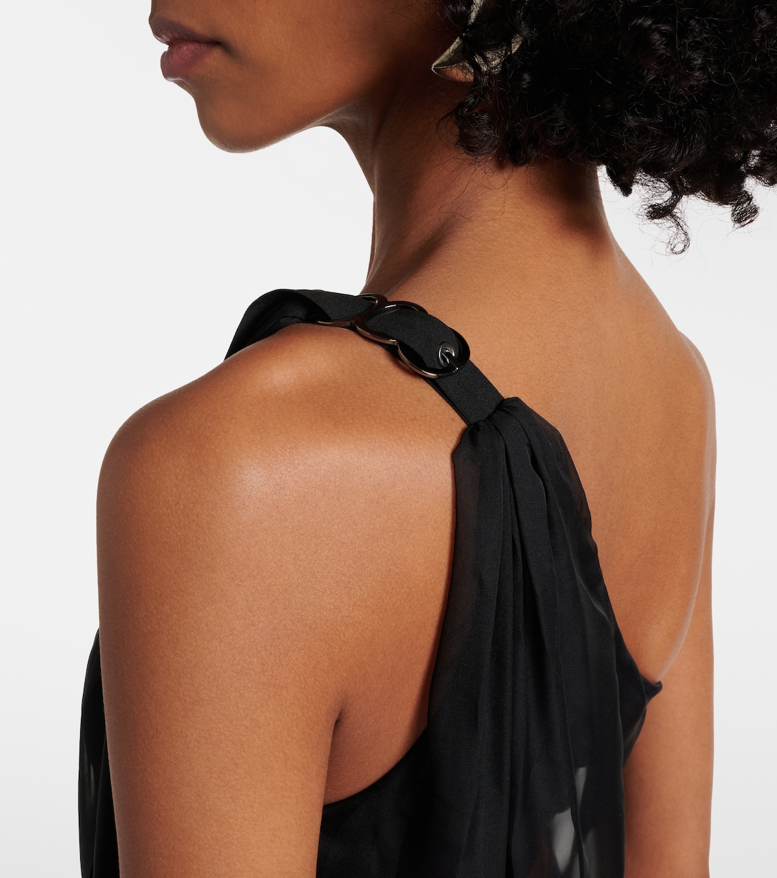 Daphne one-shoulder minidress  | Nensi Dojaka