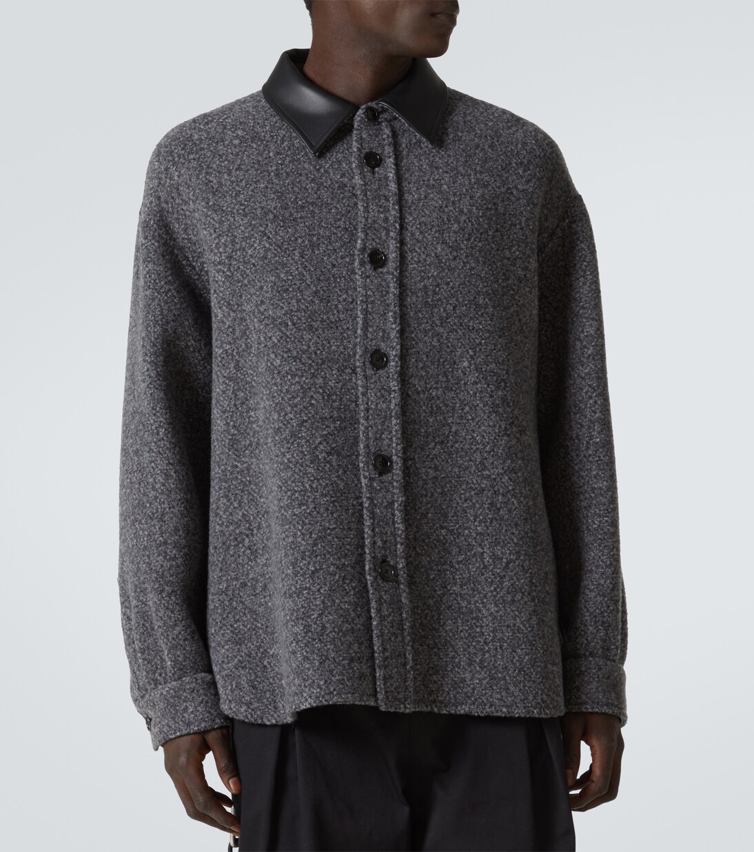 Hemdjacke aus einem Wollgemisch | Loewe