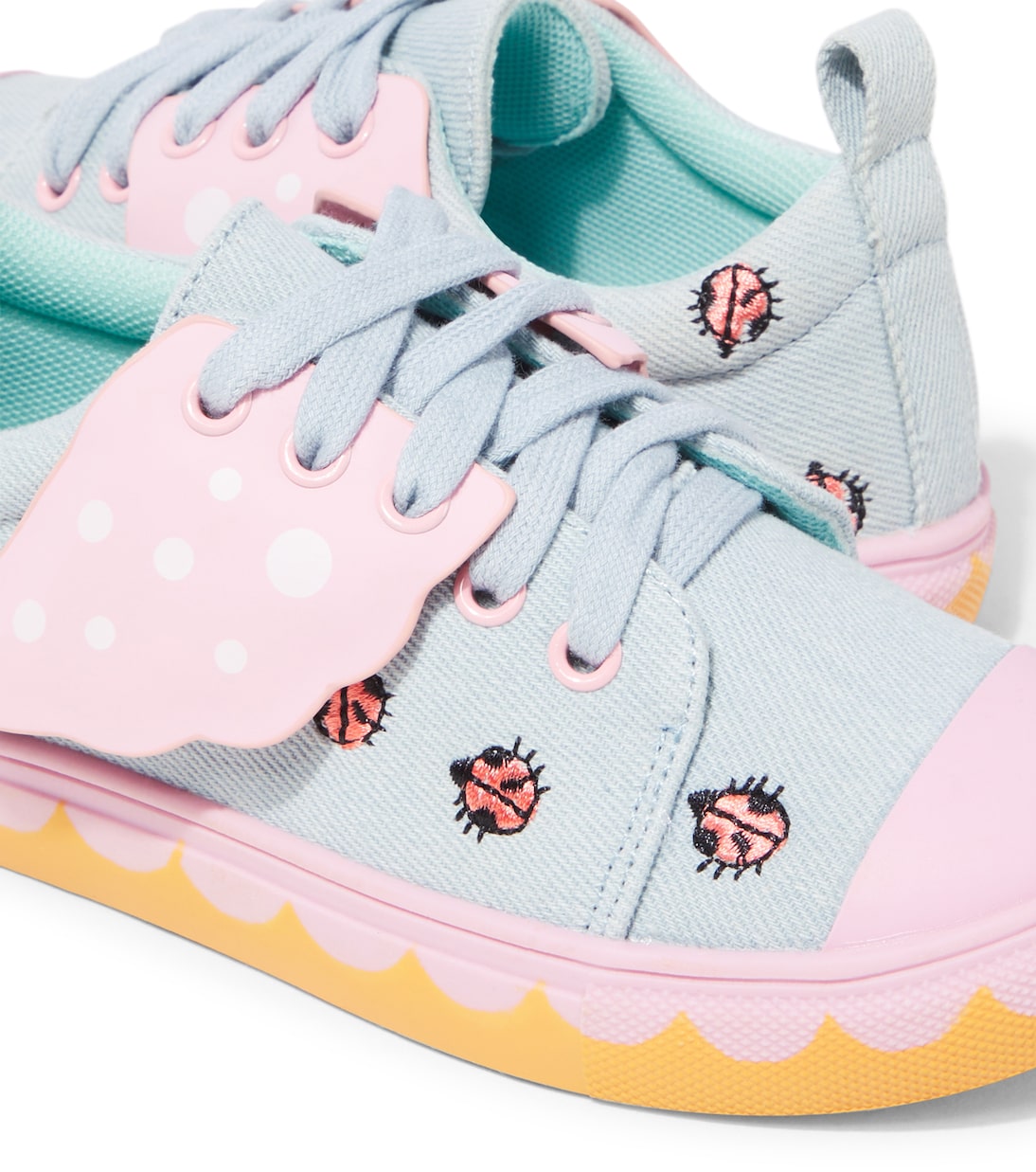 Sneakers in canvas con ricamo | Stella McCartney Kids