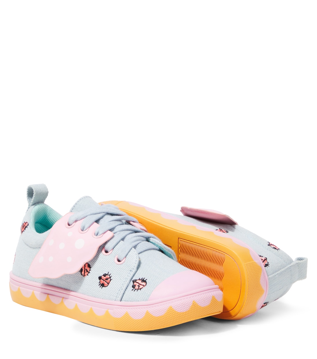 Sneakers in canvas con ricamo | Stella McCartney Kids
