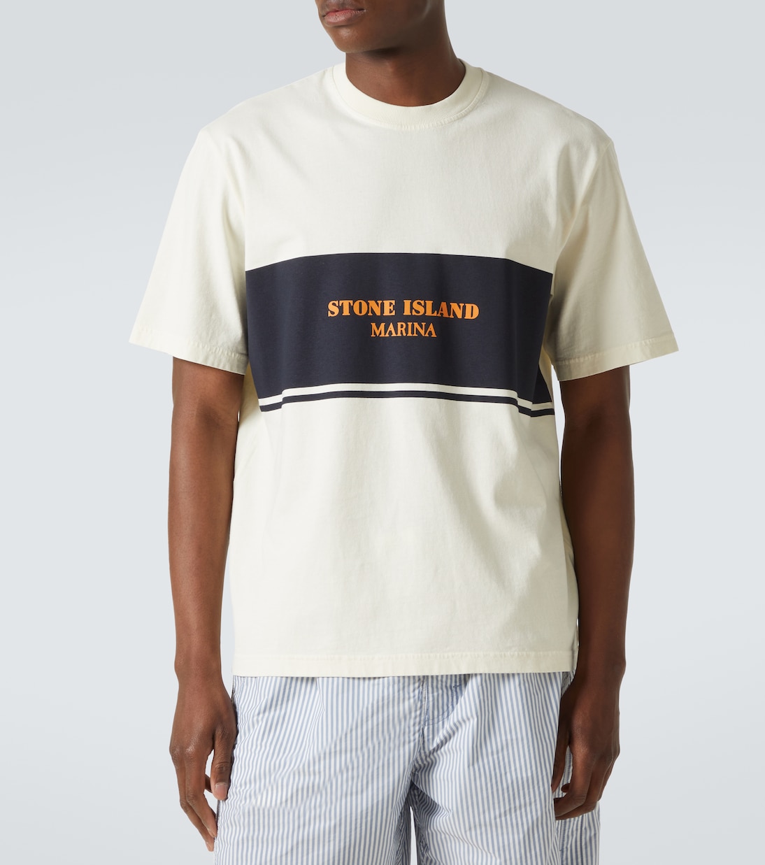 Camiseta Marina de algodón | Stone Island