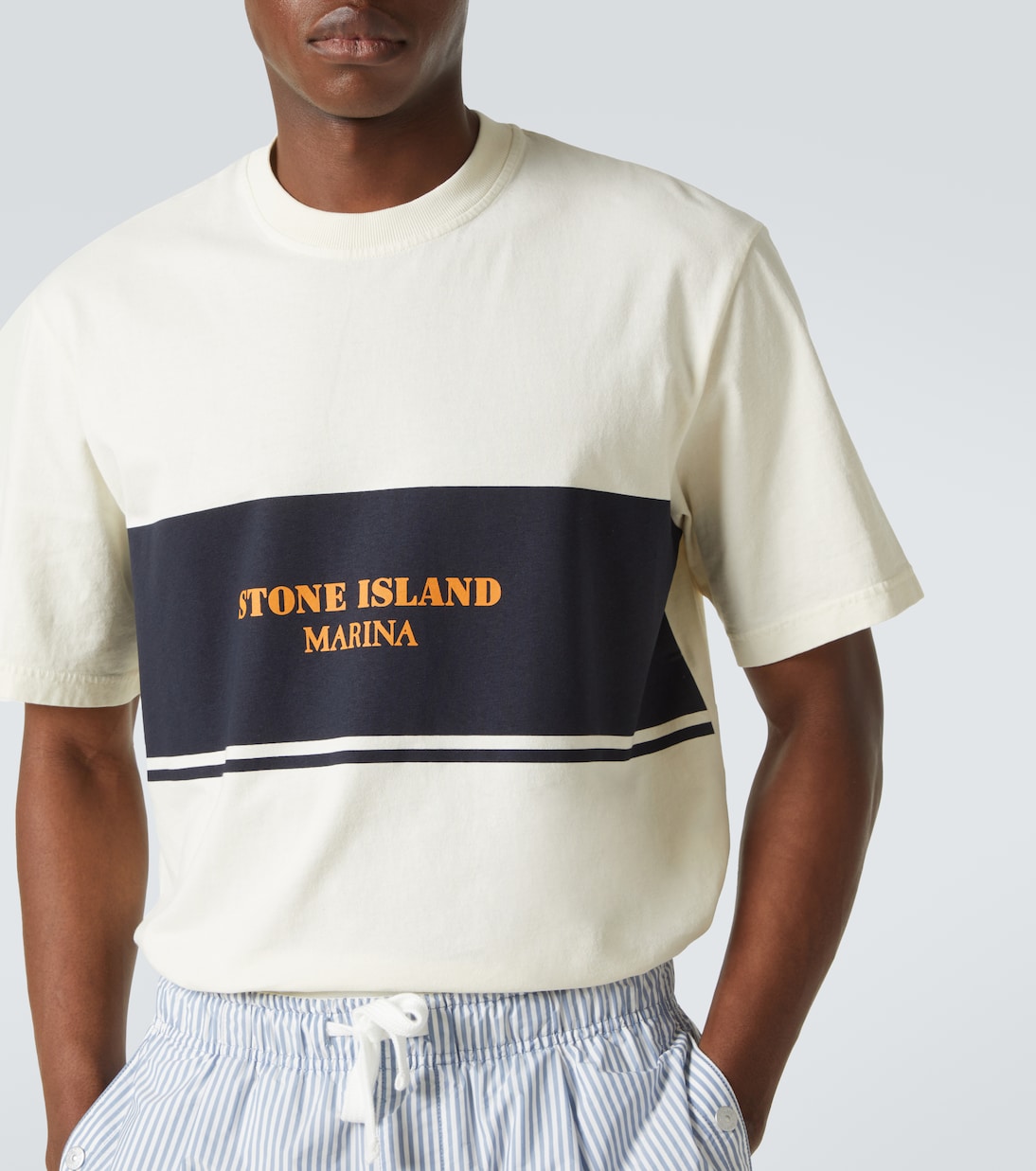Camiseta Marina de algodón | Stone Island