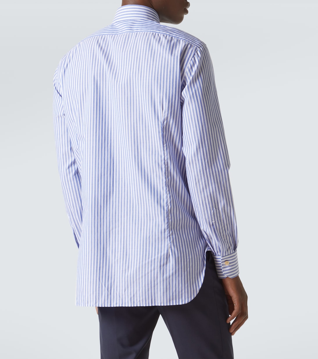 Camisa oxford de algodón a rayas | Kiton