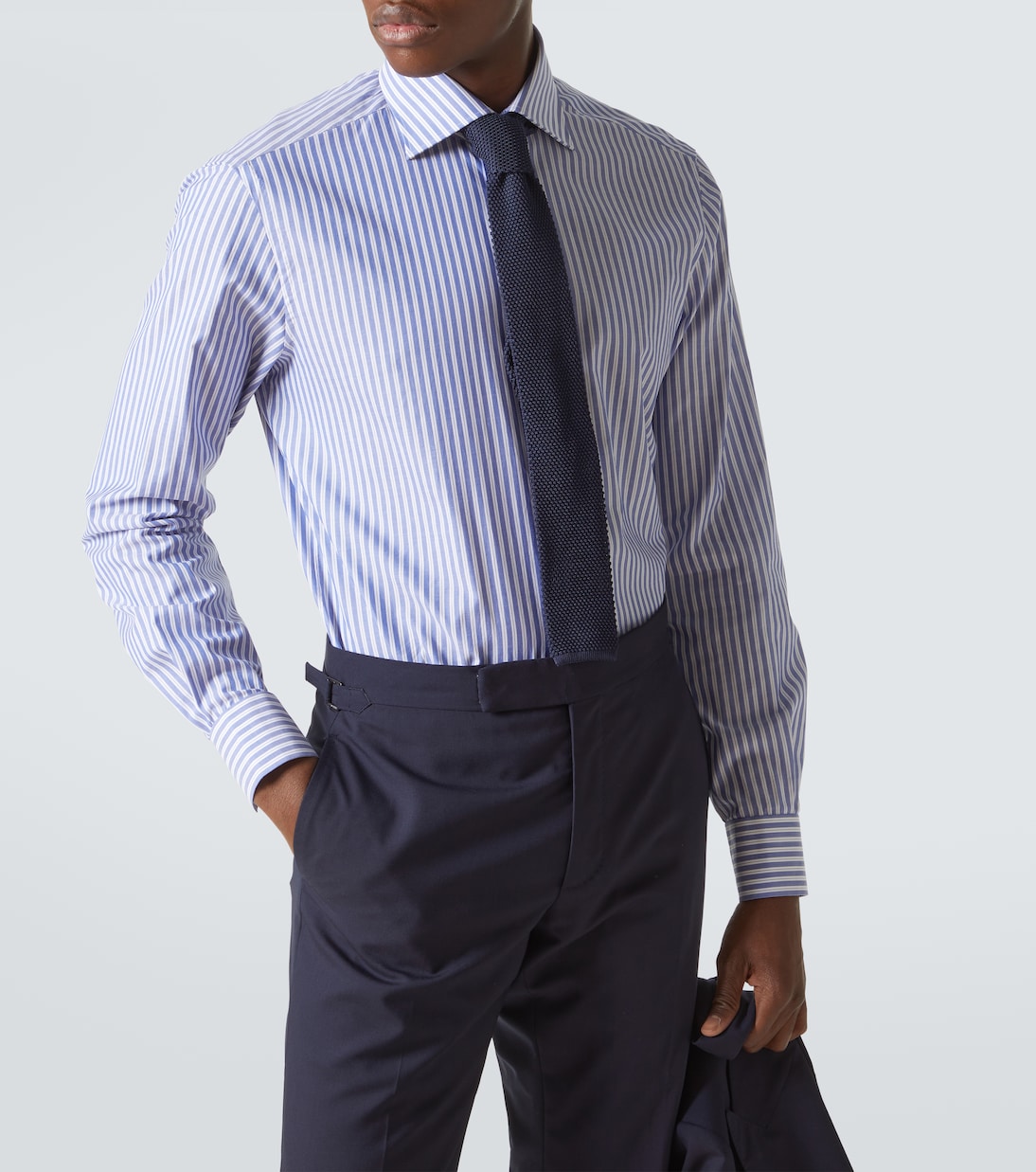 Camisa oxford de algodón a rayas | Kiton
