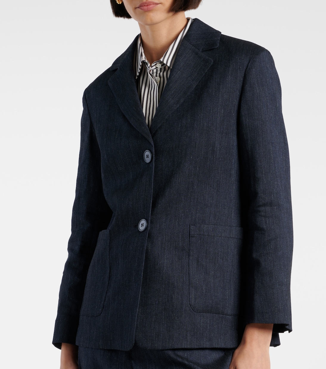 Blazer Derna de sarga de mezcla de lino | 'S Max Mara