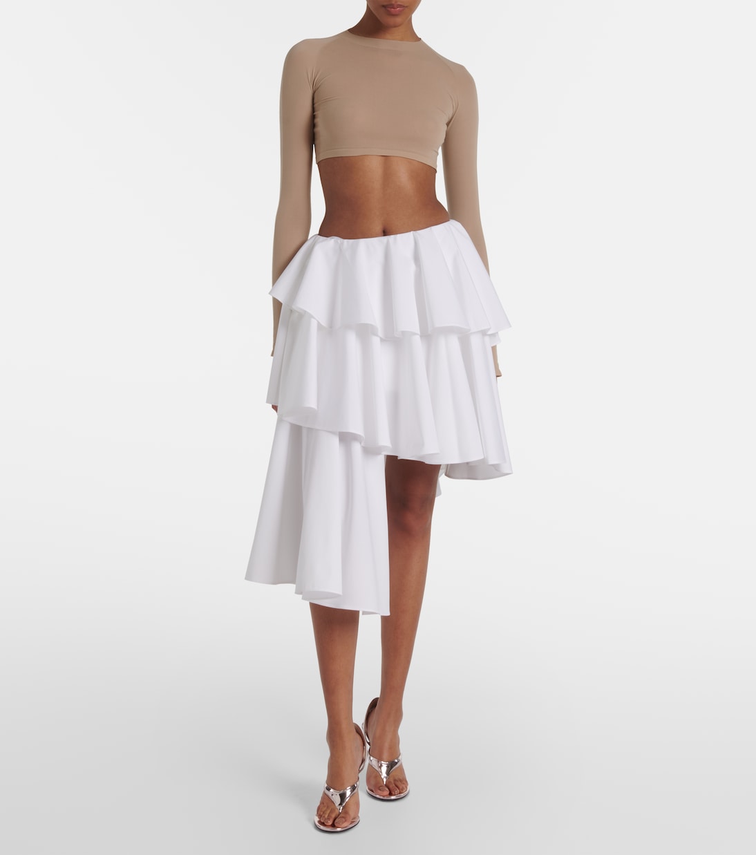 Jersey crop top  | Alaïa