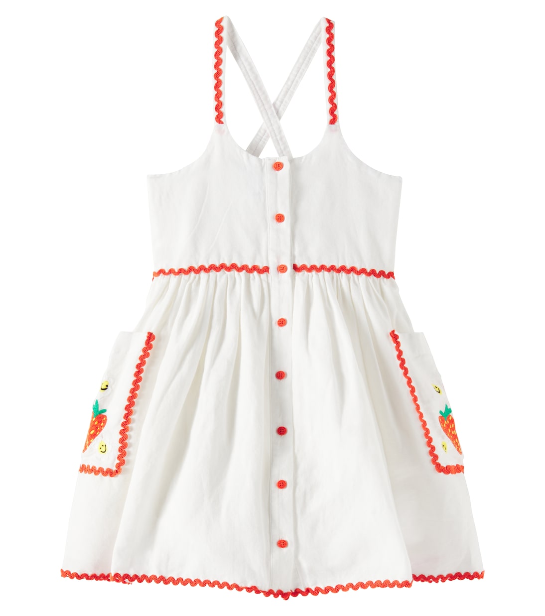 Kleid aus Leinen und Baumwolle | Stella McCartney Kids