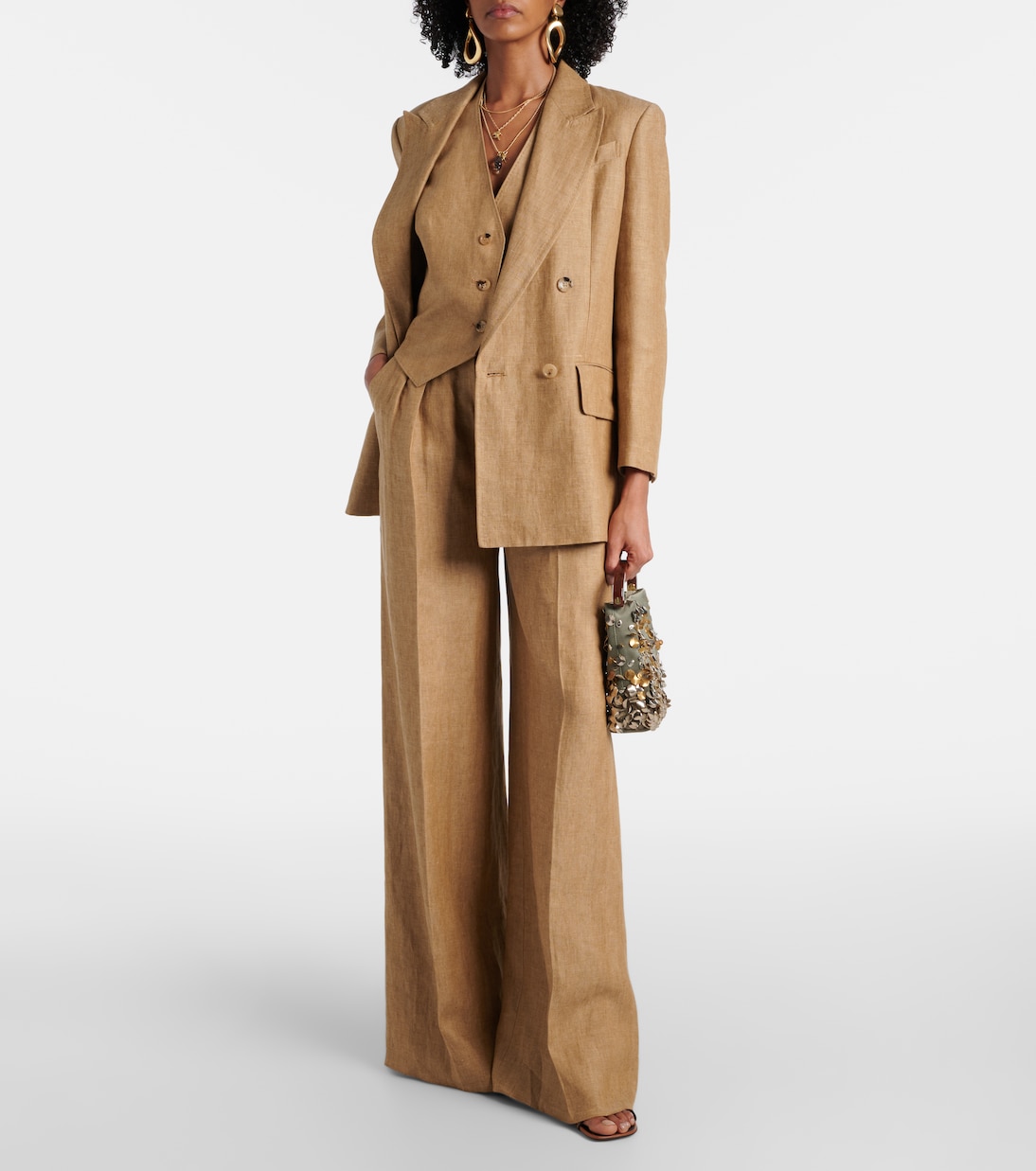 Sauro open-back linen vest | Max Mara