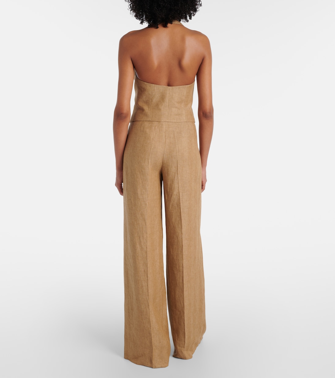 Sauro open-back linen vest | Max Mara