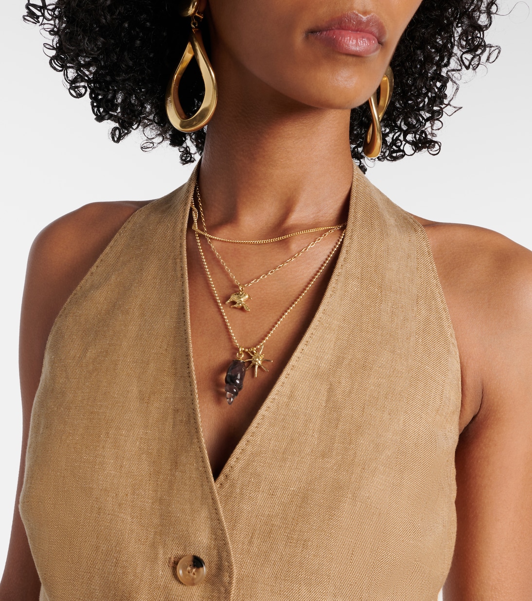 Sauro open-back linen vest | Max Mara