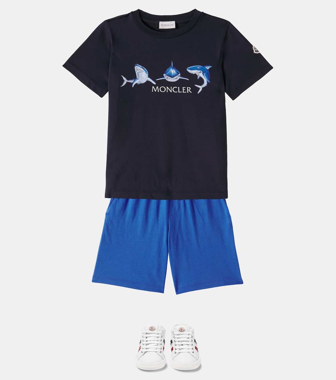 Set de camiseta y shorts de algodón | Moncler Enfant