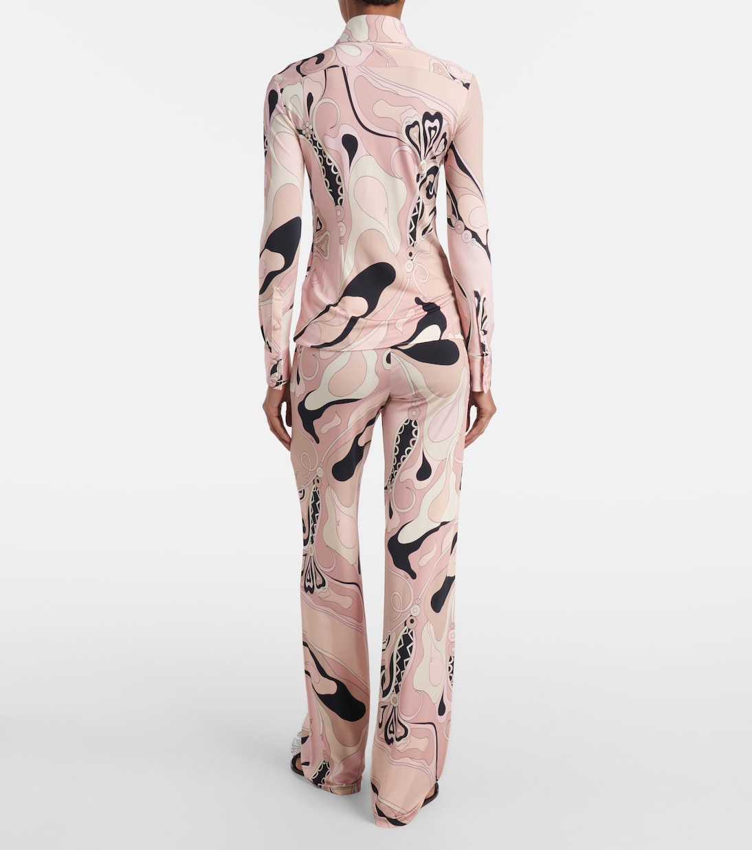 Camicia Orchidee in raso di jersey | Pucci
