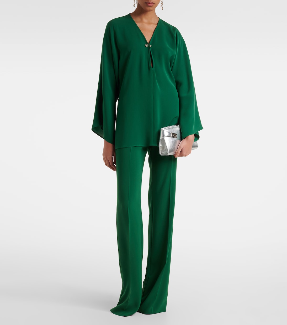 Pantaloni regular in cady a vita alta | Max Mara