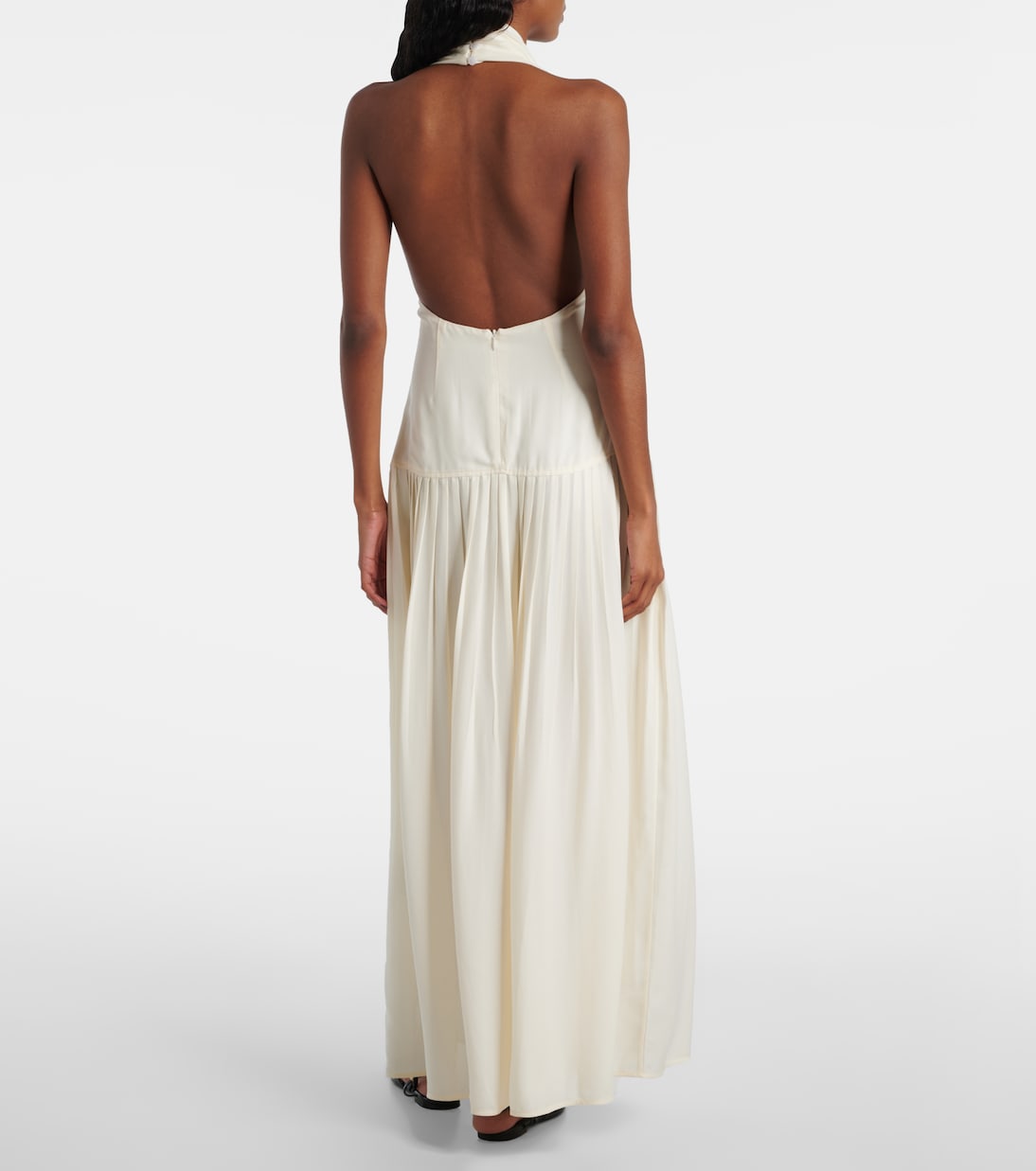 Tala halterneck georgette maxi dress | Proenza Schouler