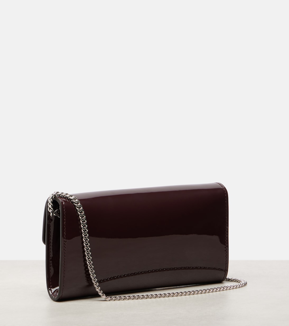 Bing patent leather wallet on chain | Jimmy Choo