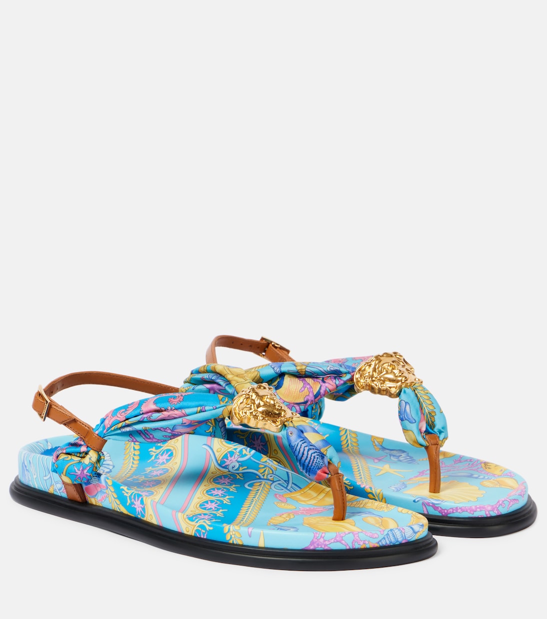 La Medusa printed thong sandals | Versace