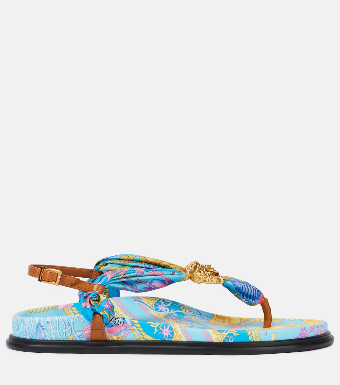 La Medusa printed thong sandals | Versace