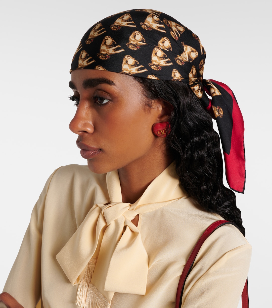 Foulard Petit Charles en soie | Valentino