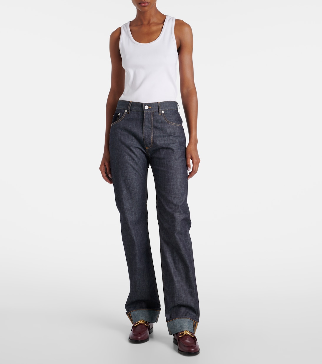 Low-rise straight jeans | Bottega Veneta